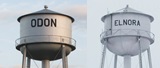 odon-and-elnora-water-towers