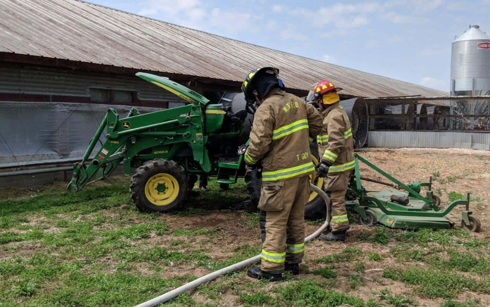 Tractor fire put out quickly Classic Hit Memories WAMW 107.9FM