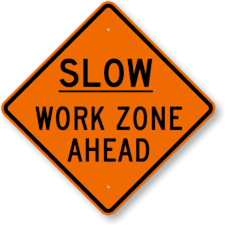 slown-down-work-zone