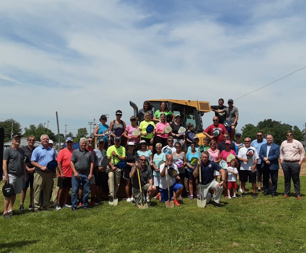 Crews begin construction on outdoor pickleball courts Classic Hit
