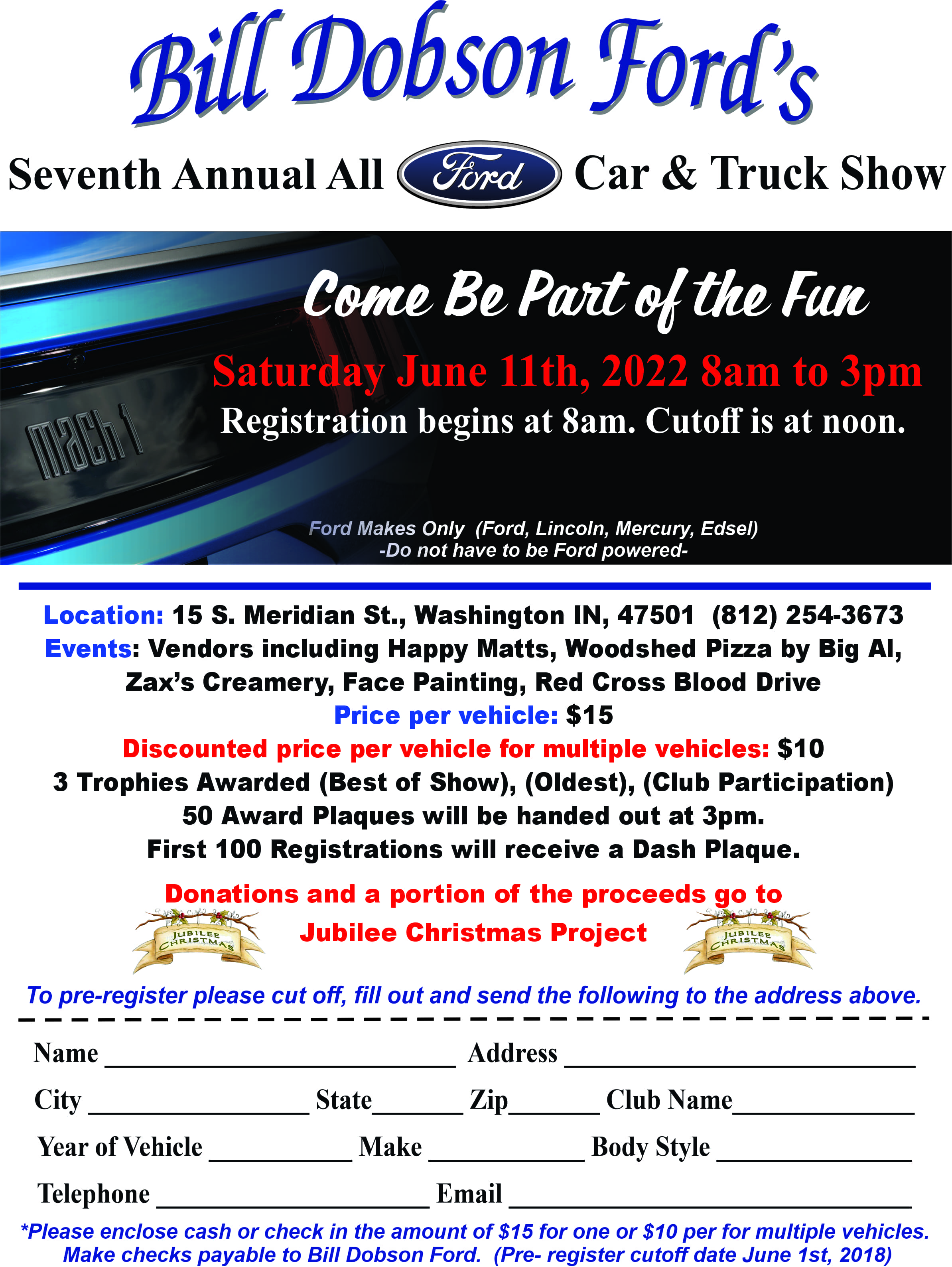 7th Annual Bill Dobson Ford All Ford Car & Truck Show Classic Hit