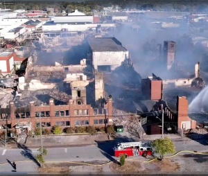 Warehouse Fire in Evansville Could be Seen From Space | Classic Hit ...