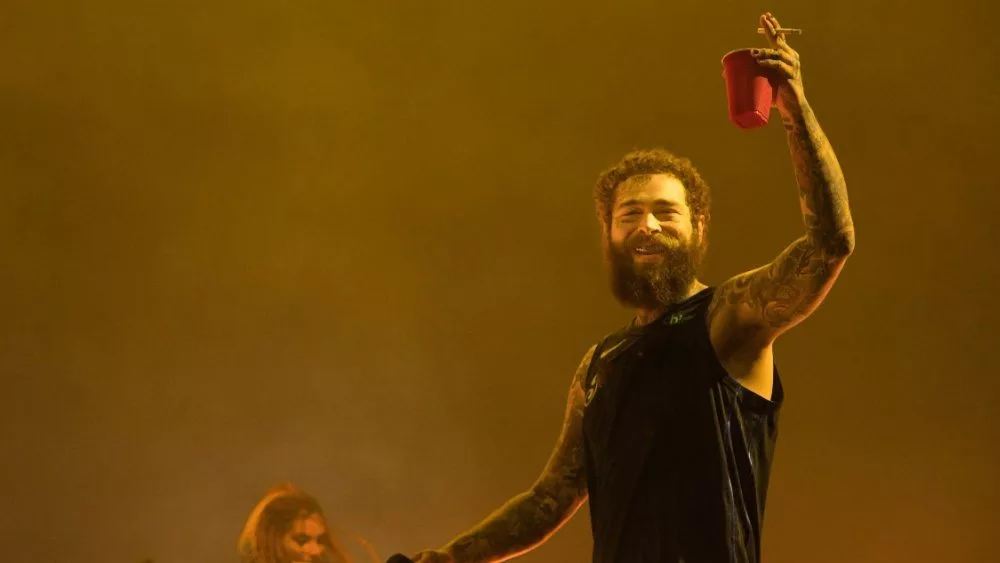 Post Malone performs at Bonnaroo music festival Manchester^ Tennessee USA - 06-15-2024