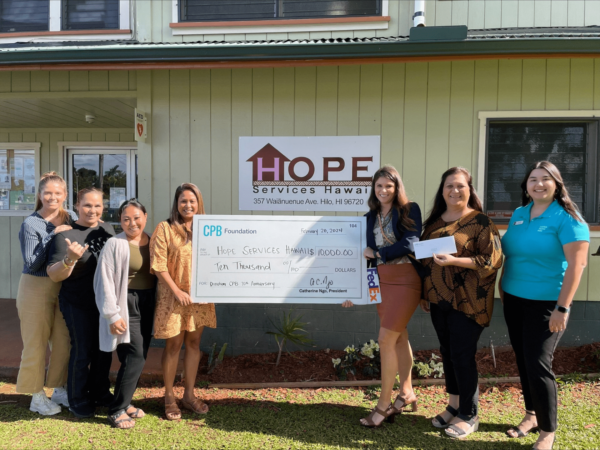 Central Pacific Bank Foundation Donates $10,000 to Hope Services ...