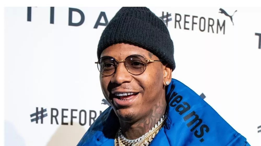 Moneybagg Yo walk the Tidal X Red Carpet at the Barclays Center in Brooklyn^ New York on October 23^ 2018.