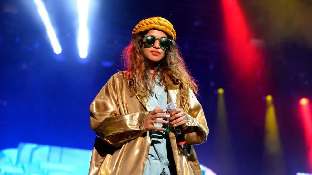 Rapper M.I.A. (Mathangi Maya Arulpragasam)^ performs at FIB Festival on July 20^ 2014 in Benicassim^ Spain