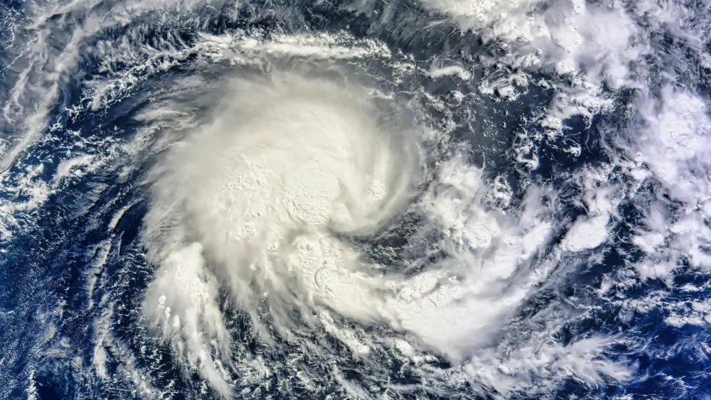 Tropical Storm Imelda. Acquired April 8^ 2013^ this image shows Tropical Storm Imelda over the Indian Ocean. Elements of this image furnished by NASA.