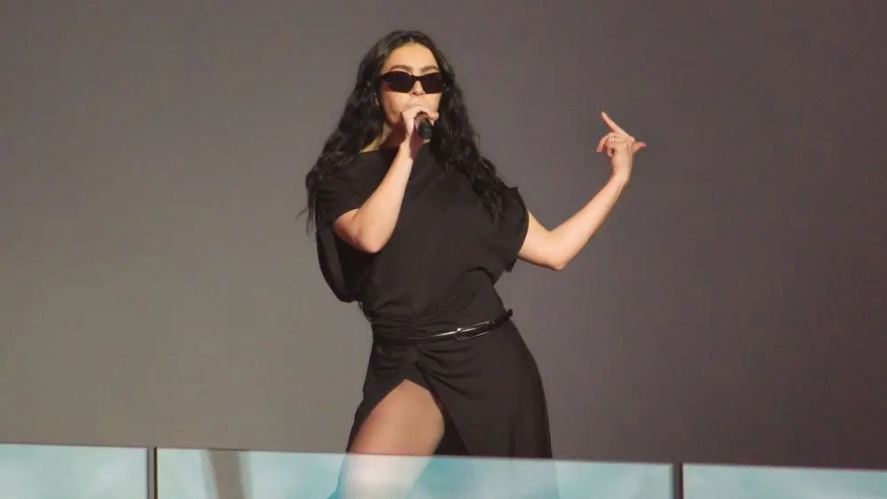 Charli XCX performed a surprise concert in Times Square. New York^ NY USA - November 18^ 2024