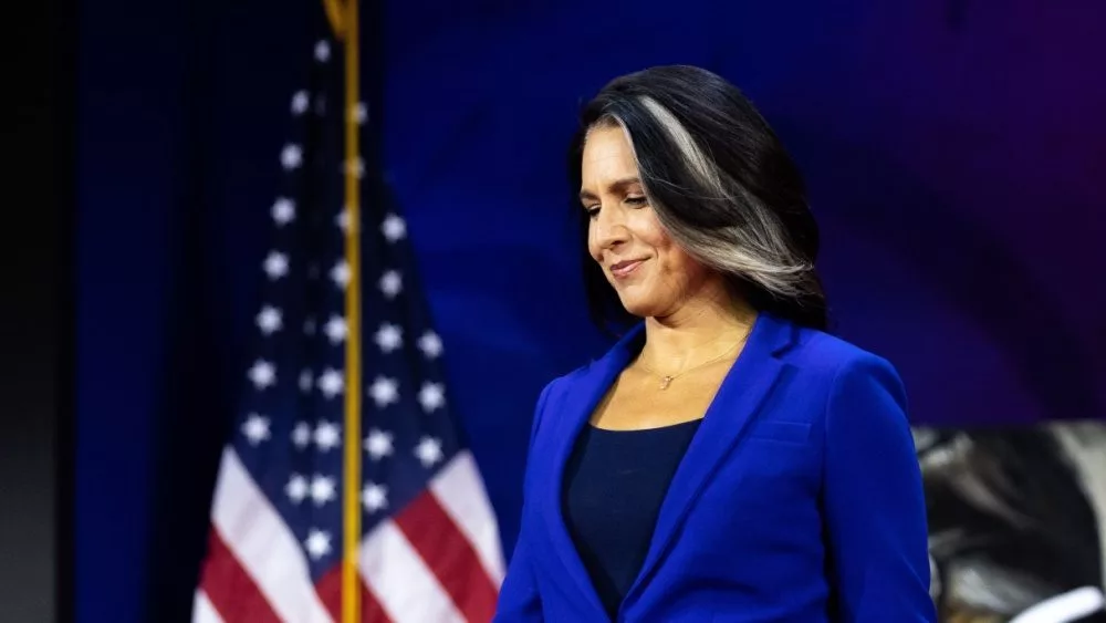 Tulsi Gabbard at the 2023 Conservative Political Action Conference (CPAC). National Harbor^ MD US - Mar 3^ 2023