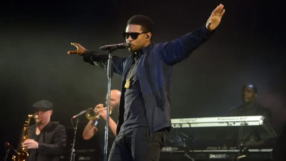 Usher Raymond IV^ known as Usher^ performs at the 2017 Okeechobee Music and Arts Festival. Okeechobee^ Florida - March 4^ 2017