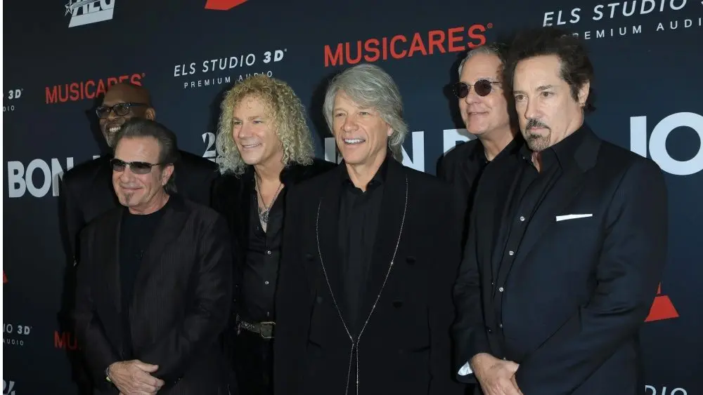 Jon Bon Jovi^ band members at the 2024 MusiCares Person of the Year Honoring Jon Bon Jovi at the Convention Center on February 2^ 2024 in Los Angeles^ CA