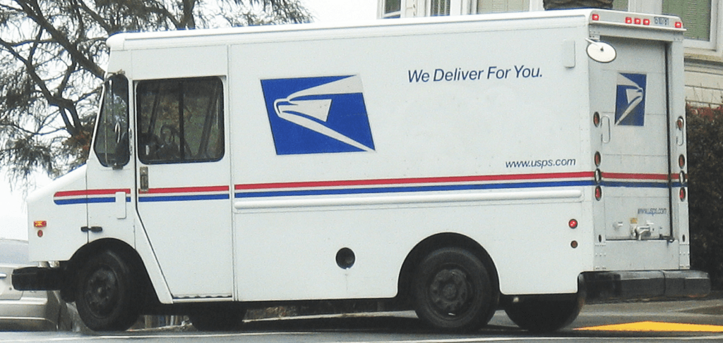 USPS delivery vehicle
