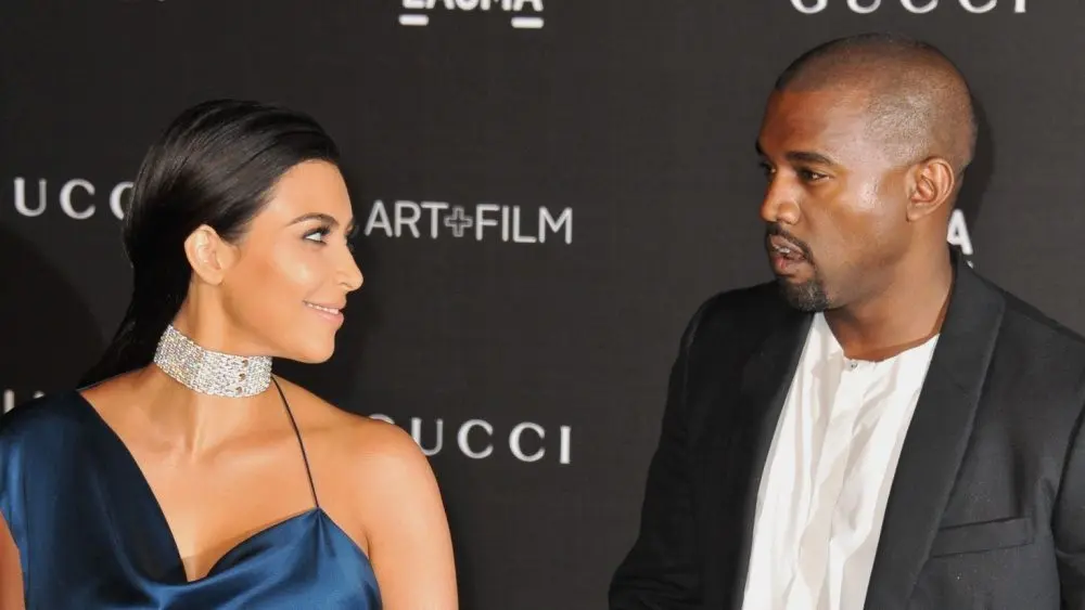 Kim Kardashian & Kanye West at the 2014 LACMA Art+Film Gala at the Los Angeles County Museum of Art. LOS ANGELES^ CA - NOVEMBER 1^ 2014
