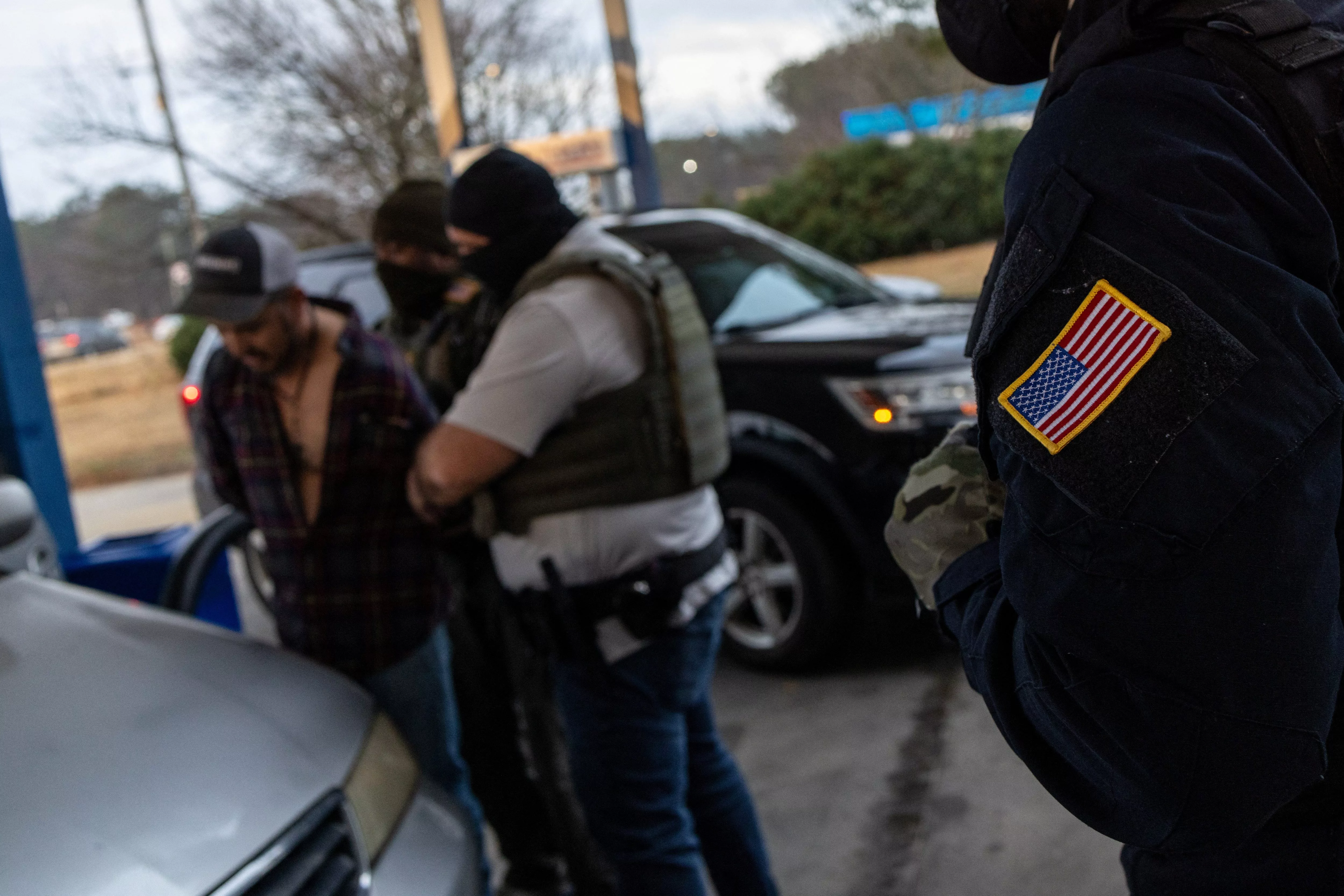 ice-and-other-federal-agents-conduct-an-arrest-in-atlanta-gerogia