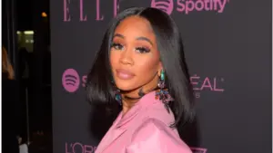 Saweetie attends ELLE^ Women in Music presented by Spotify and hosted by Nina Garcia^ Jameela Jamil & E! Entertainment on September 05^ 2019 in New York City.