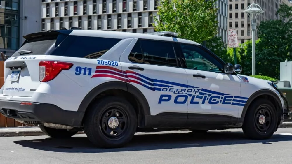 Detroit Police car. Detroit^ MI^ USA^ 2021-05-29