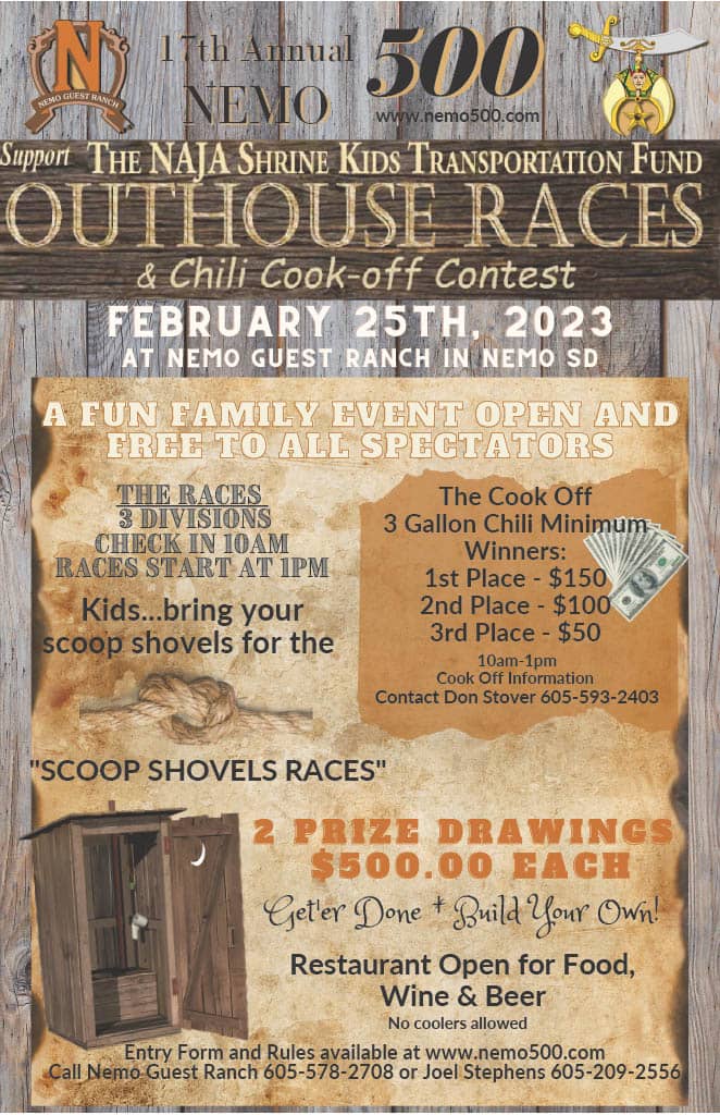 Nemo 500 Outhouse Races KICK 104