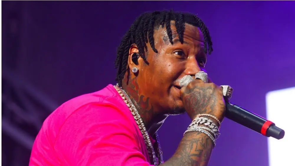MoneyBagg Yo performing at birthday bash 25. Atlanta^ Georgia USA - JULY 17 2021