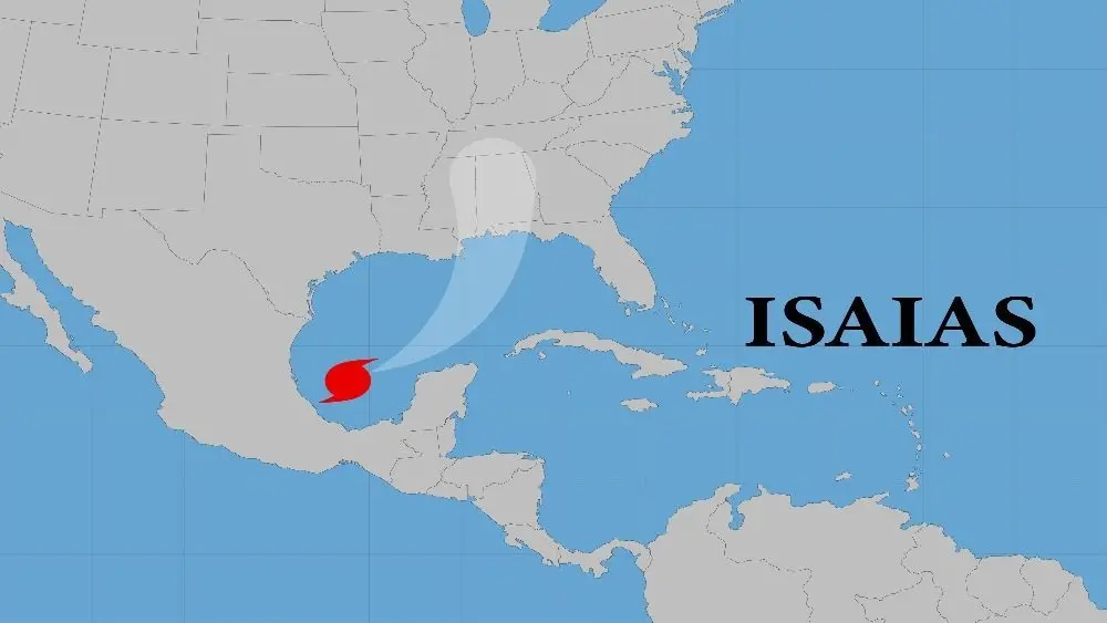 Hurricane Isaias. Tropical Storm Isaias is churning south of the Gulf Coast