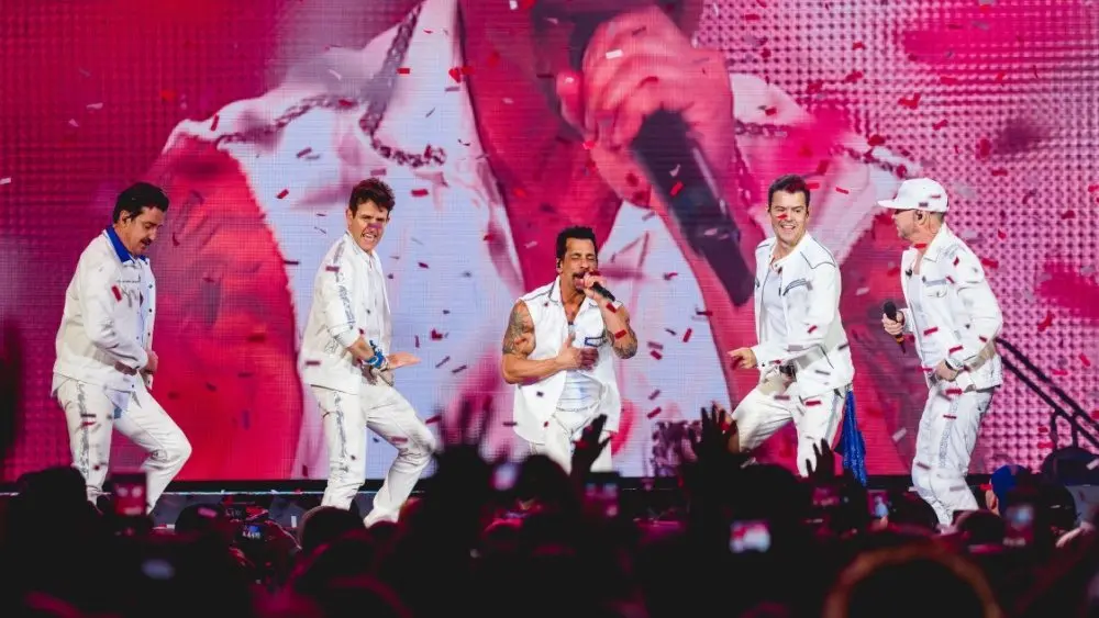 New Kids On The Block performs live at Van Andel Arena GRAND RAPIDS^ MICHIGAN / USA - June 13^ 2019