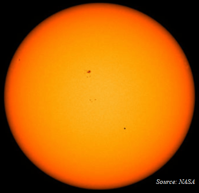 View Mercury crossing the Sun