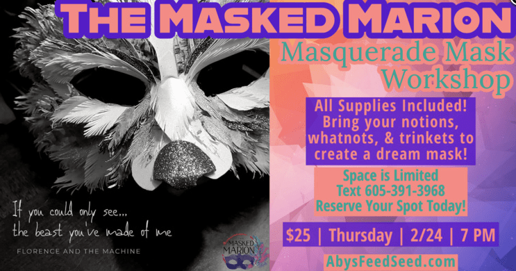 Masquerade Mask Workshop w/ The Masked Marion