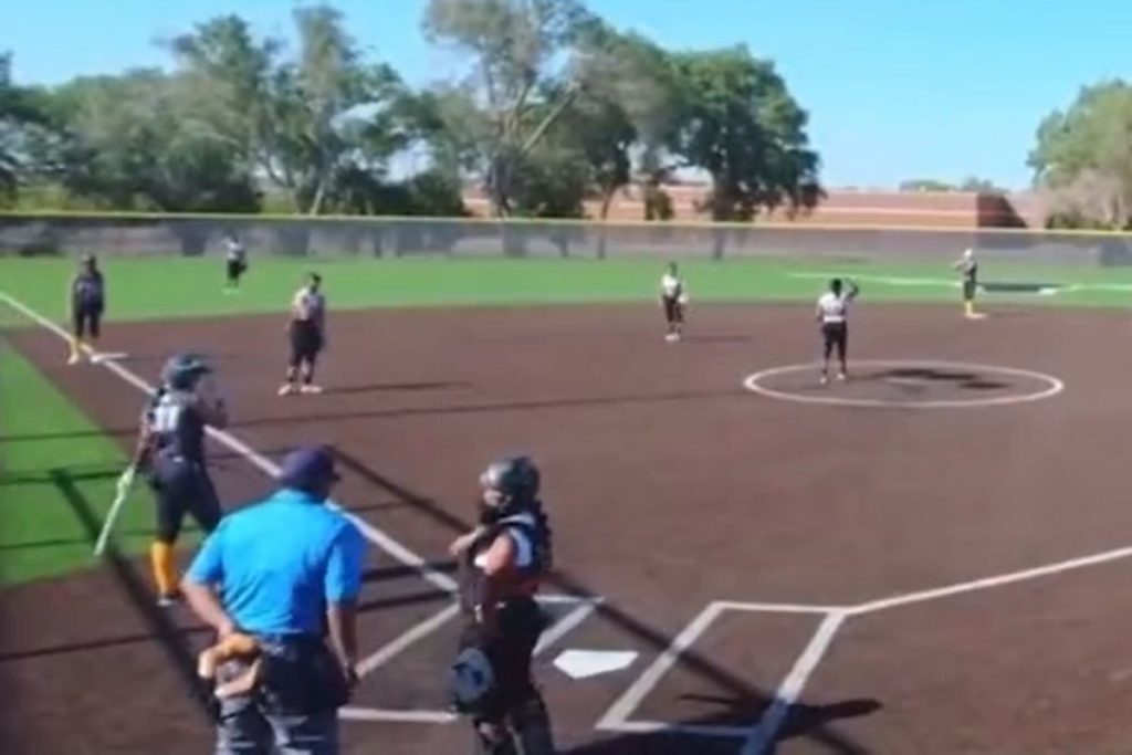 Is This Softball Catcher Purposely Pelting Opposing Players With the Ball? - Vimarsana News