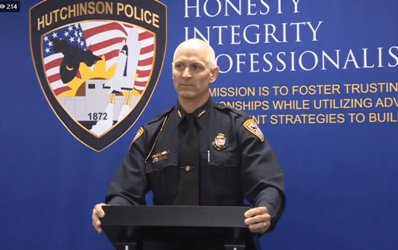 Hutchinson police chief announces arrest of former officer in series of sex crimes