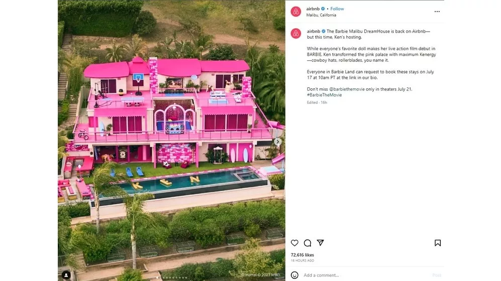 Barbie: la Malibu DreamHouse del film gratis su Airbnb