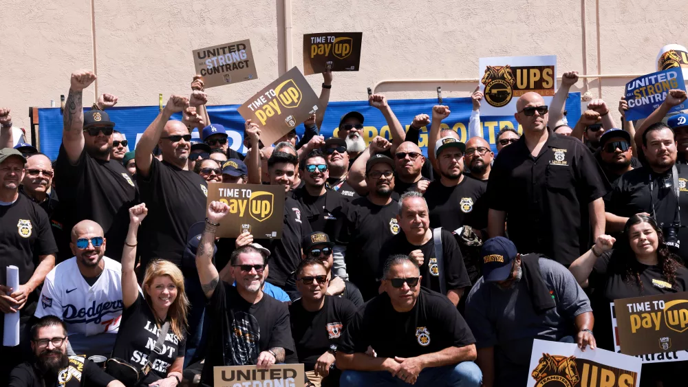 united-parcel-service-and-the-teamsters-hold-a-rally-in-orange