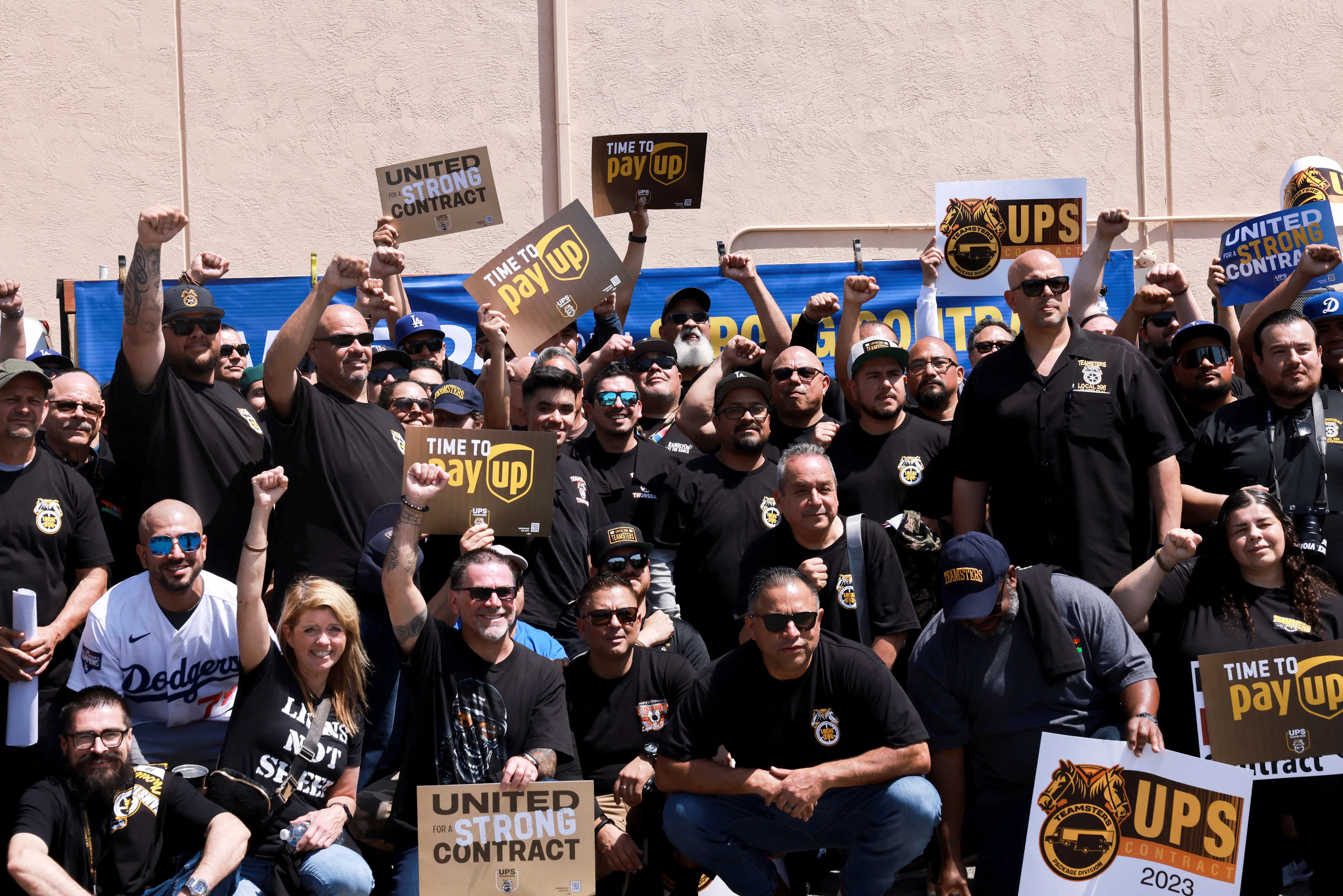 united-parcel-service-and-the-teamsters-hold-a-rally-in-orange