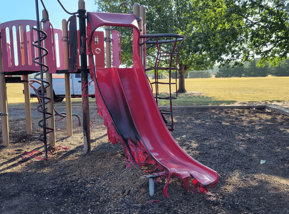 southview-playground-damage