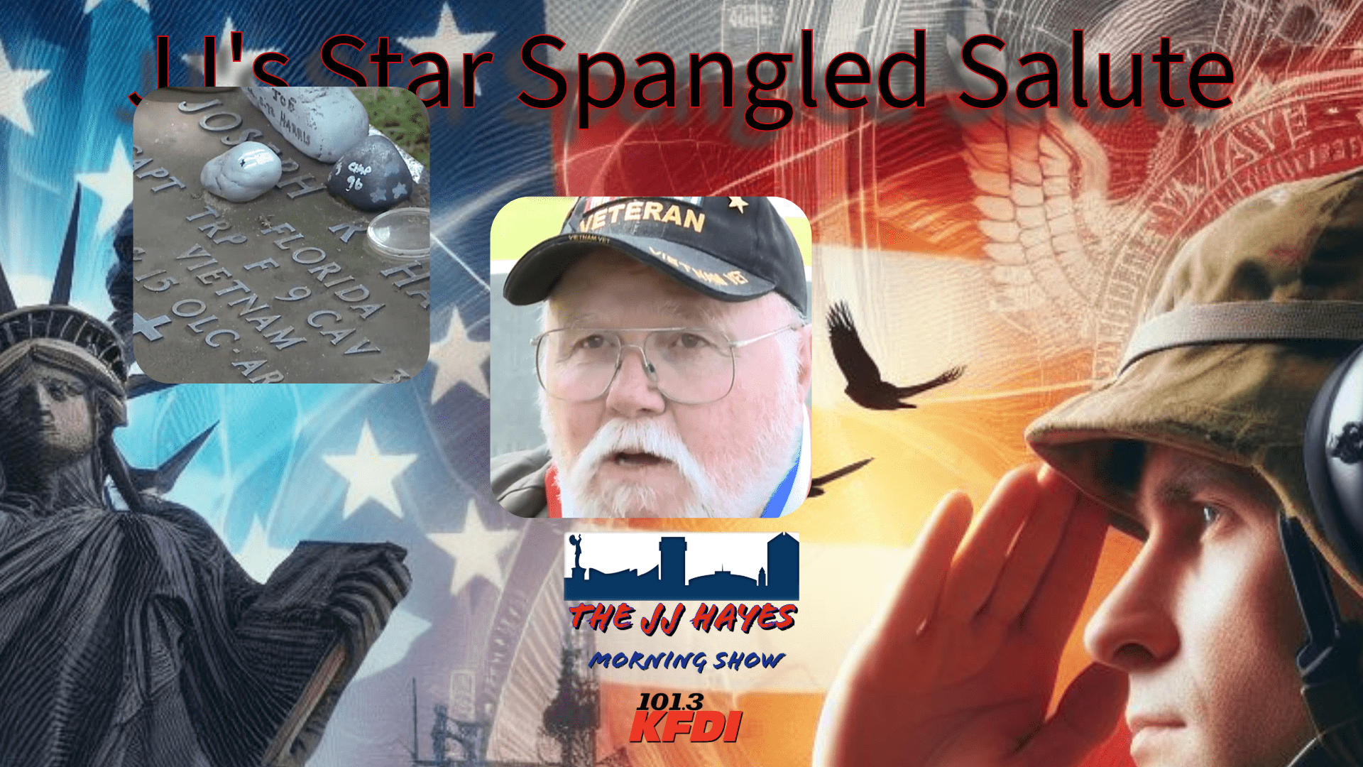 JJ's Star Spangled Salute: A Veteran Visits His Fallen Comrade | 101.3 KFDI