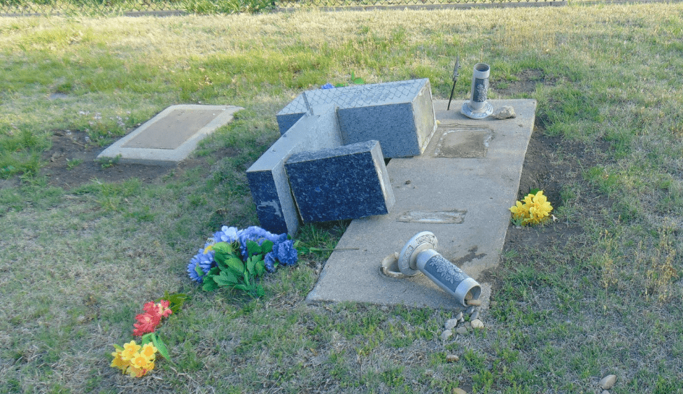 Vandals damage McPherson County cemetery