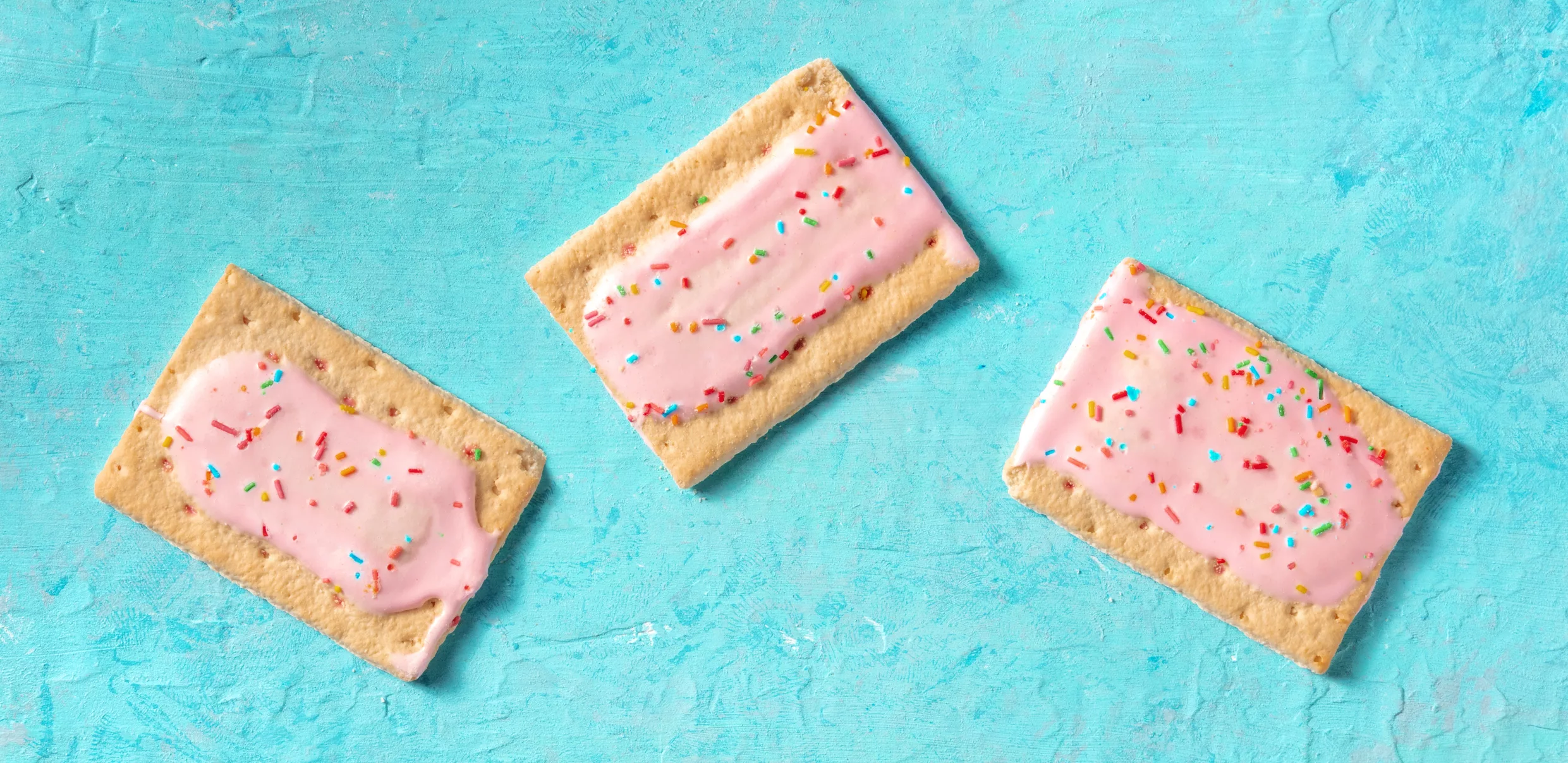 pop-tarts-flat-lay-panorama-on-a-blue-background