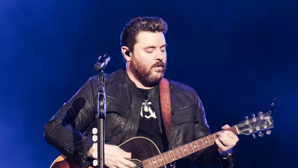 Country music singer Chris Young performs on stage during Losing Sleep 2018 World Tour at Infinite Energy Center. DULUTH^ GA^ USA - FEBRUARY 15TH^ 2018