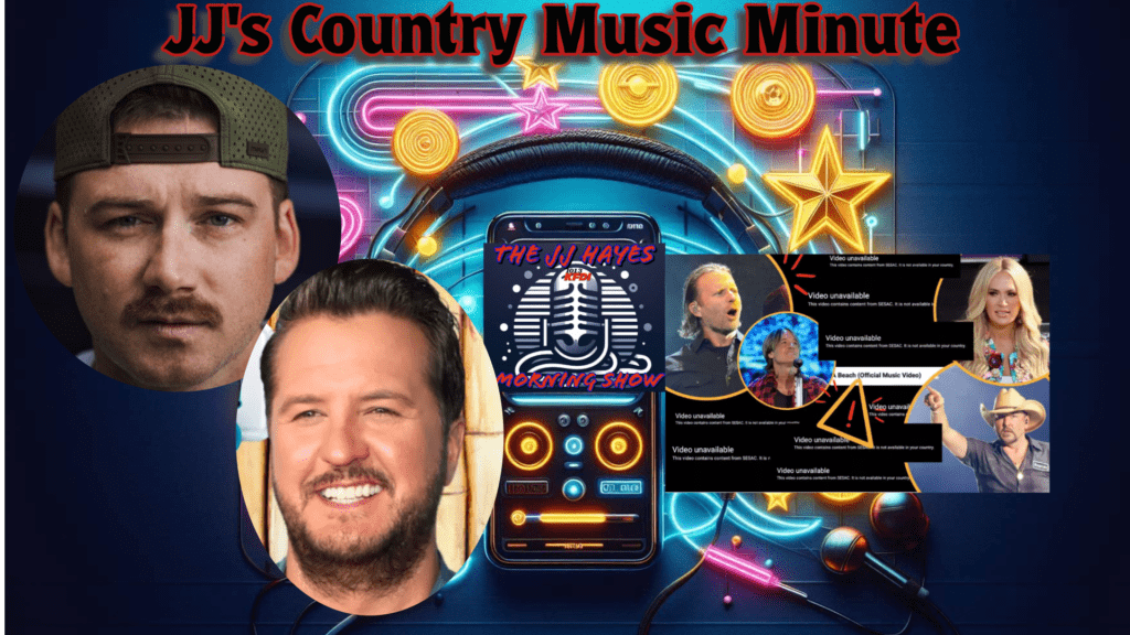 JJ's Country Music Minute: Morgan Wallen Donates 0,000, Vanishing YouTube Videos, Luke Bryan's Tour Rider and More