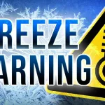 National Weather Service Issues First Freeze Warning of Season