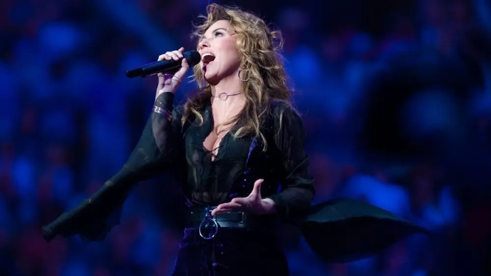 Shania Twain at the 2017 US Open Grand Slam tennis tournament NEW YORK CITY^ - AUGUST 28