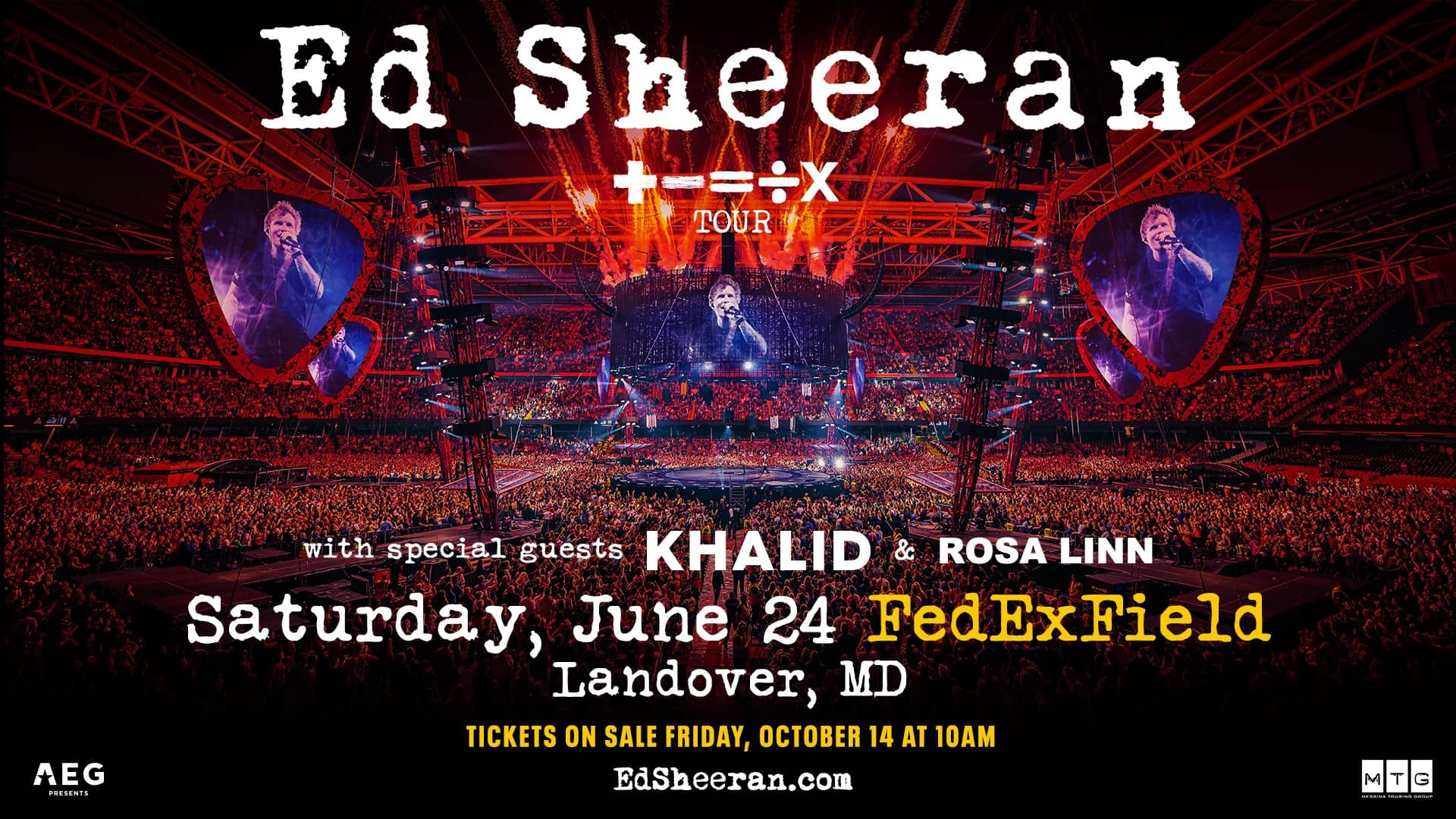Ed Sheeran at FedEx Field 103.7 Your Variety