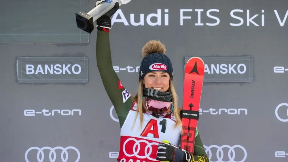 USA skier Mikaela Shiffrin wins gold in women’s slalom, breaks Olympic medal drought