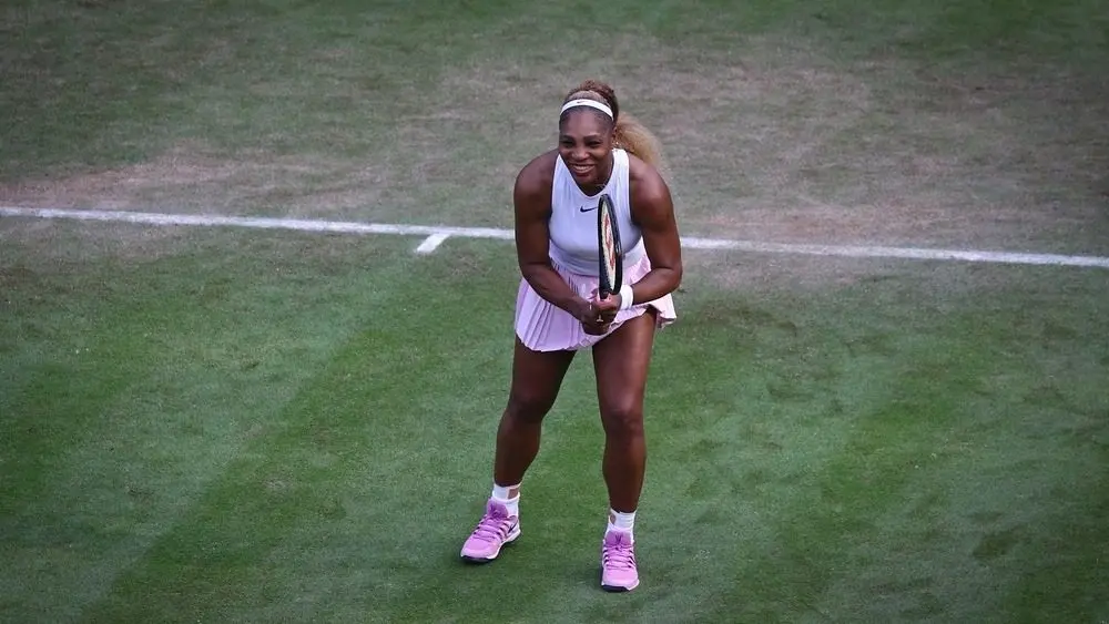 Serena WILLIAMS (USA) smiles during her WTA 500 Berlin Tennis Open doubles game against Giuliana OLMOS (MEX) and Erin ROUTLIFFE (NZL) at Rot Weiss Tennis Club in Berlin Berlin^ Germany - June 16^ 2026