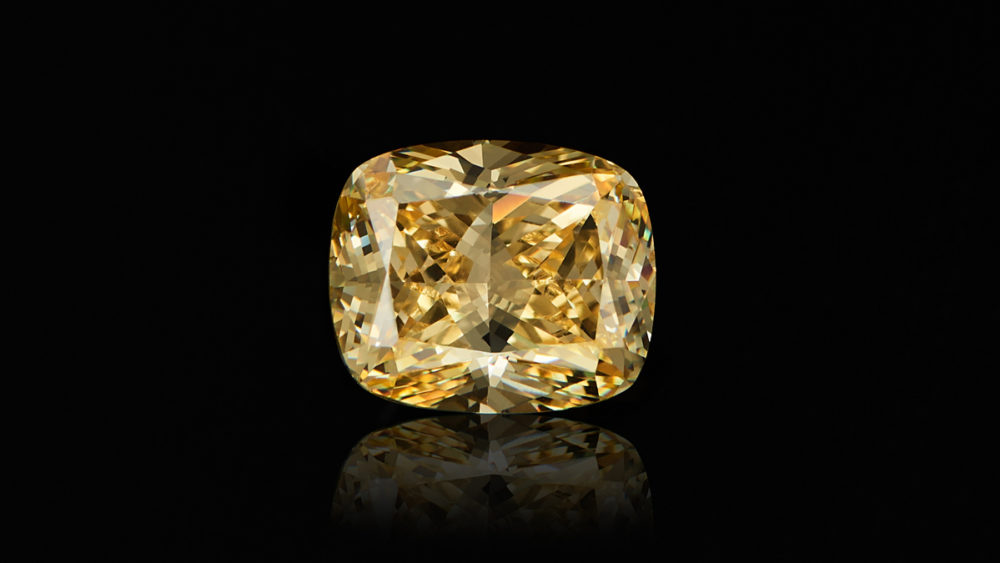 yellow-diamond-with-reflection