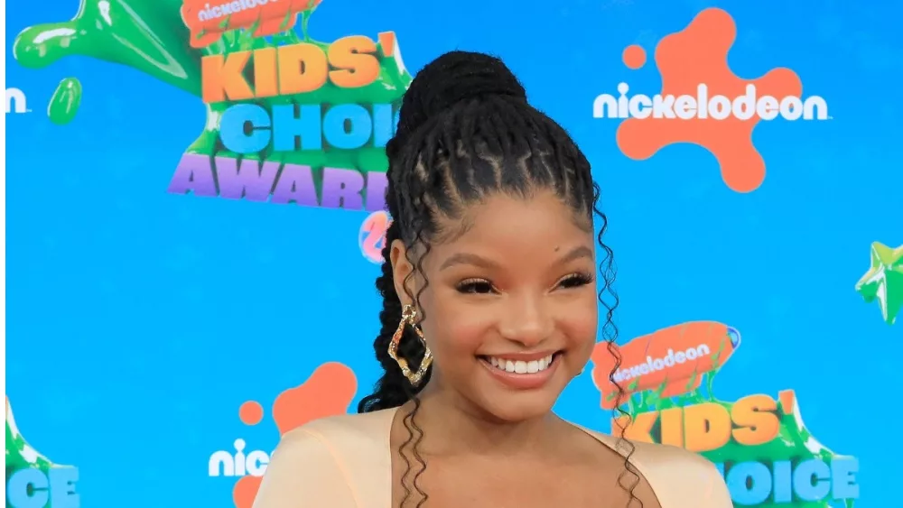 Halle Bailey at the Nickelodeon 2023 Kids Choice Awards at Microsoft Theater. LOS ANGELES^ CA - MAR 4^ 2023