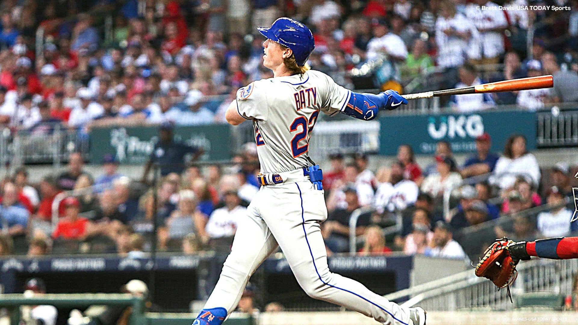 Brett Baty, No. 2 New York Mets prospect, hits home run in first MLB at-bat