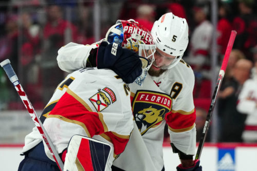 Panthers beat Hurricanes in quadruple OT of Eastern Conference