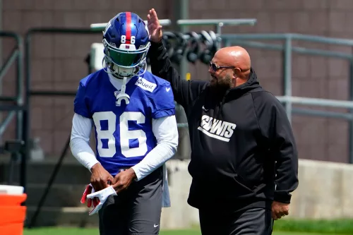 Giants' receiver Darius Slayton focusing on the Titans, ignoring