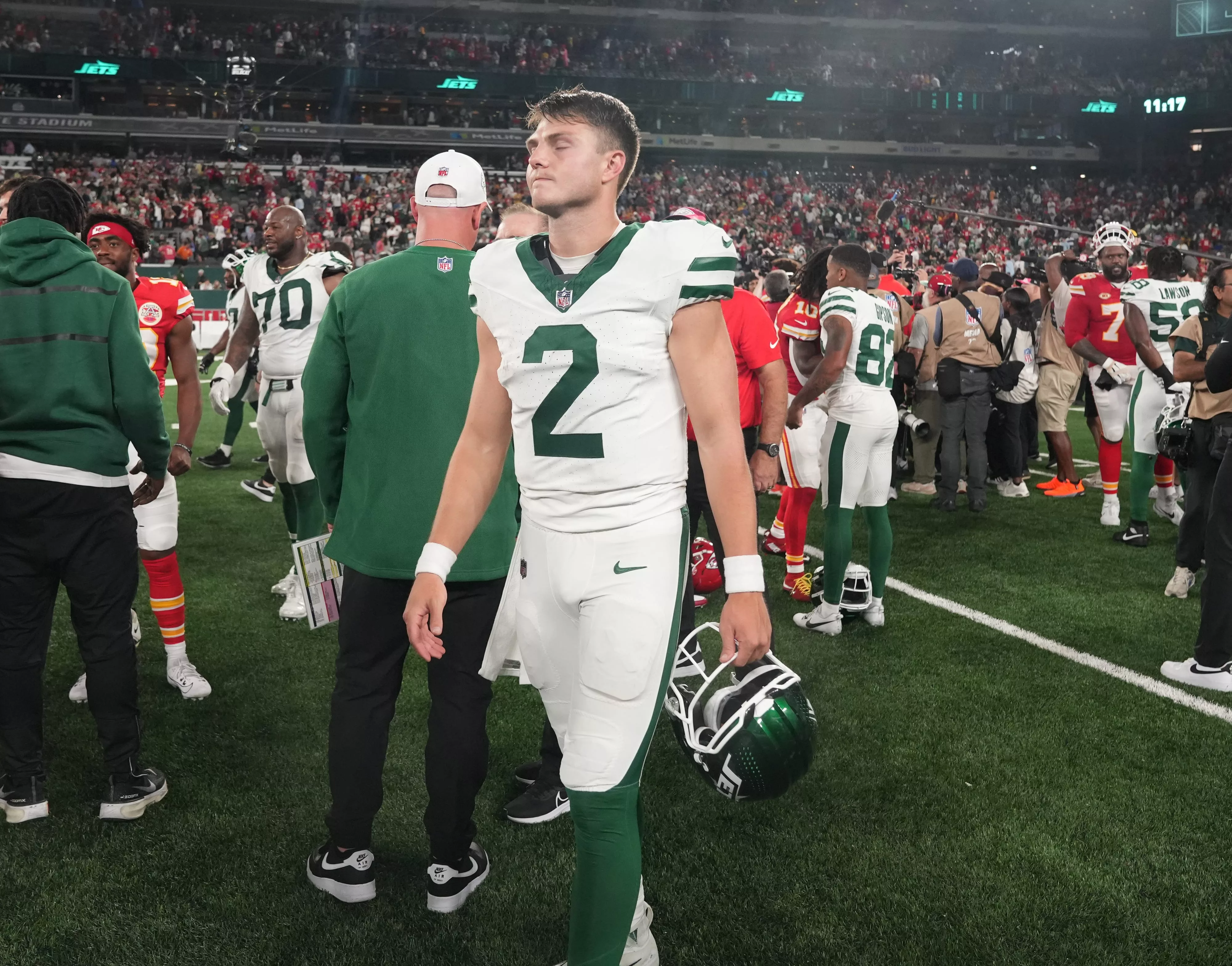 Patrick Mahomes Sends Message to Zach Wilson After Jets-Chiefs