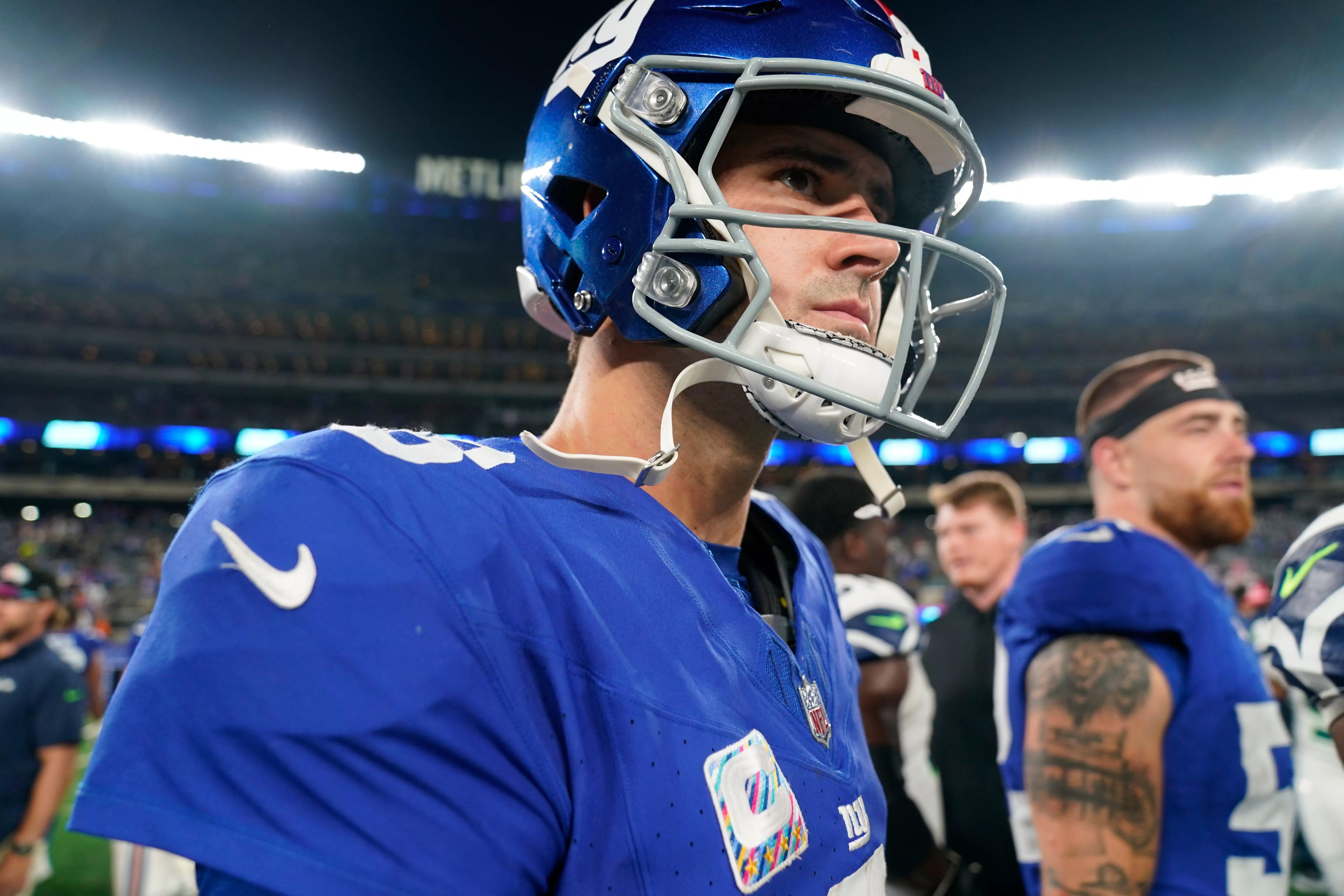 Giants QB Daniel Jones (neck) doesn't practice Wednesday