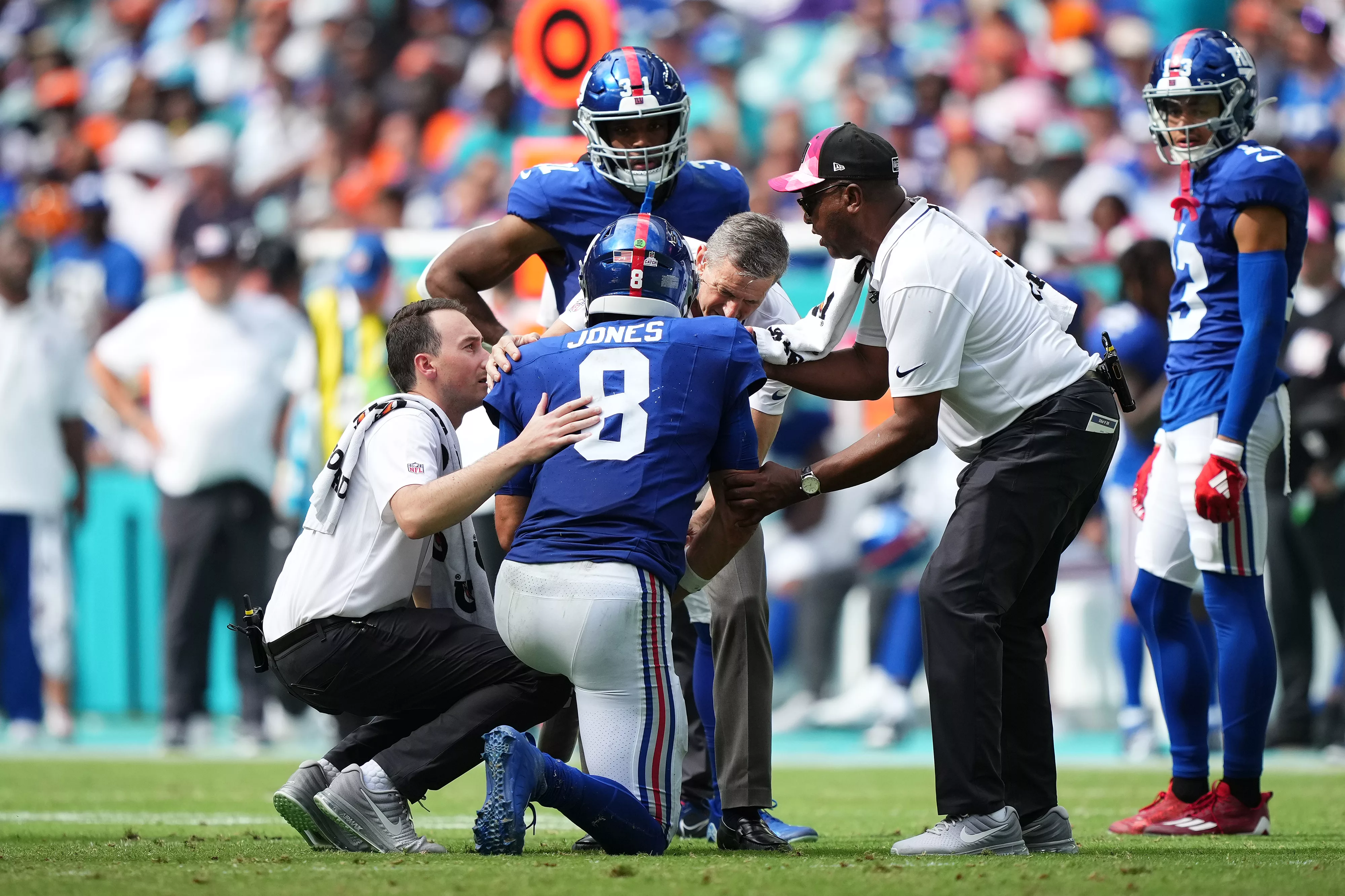 Daniel Jones - New York Giants x Francisco Lindor - New York Mets